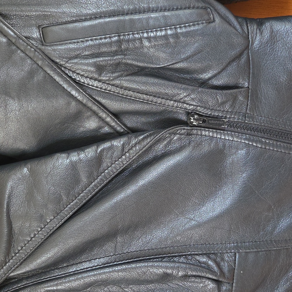 Wilson Women's Dark Leather Jacket - Picture 2 of 7